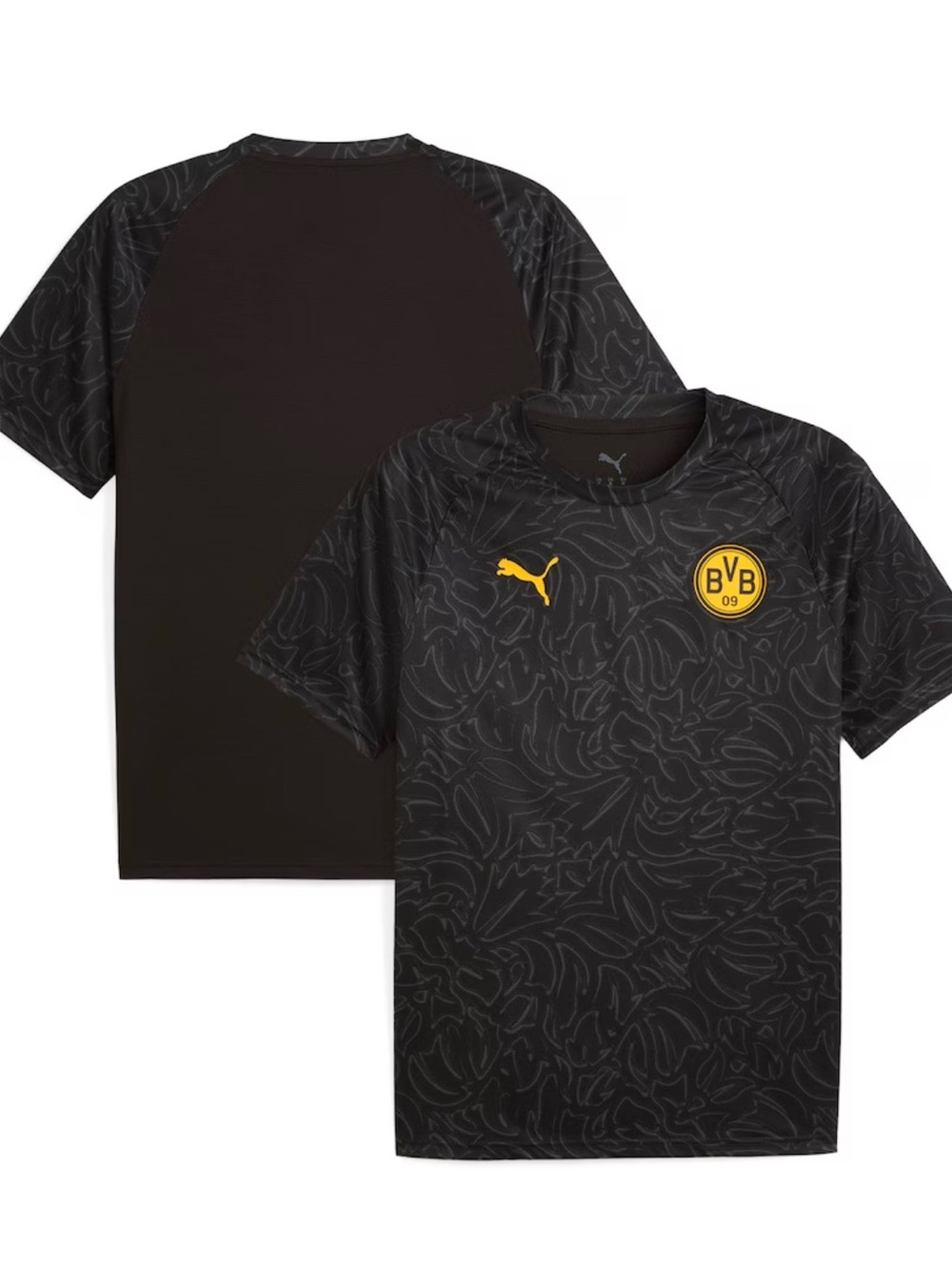 Borussia Dortmund Puma 2025/26 Pre-Match Training Jersey - Black